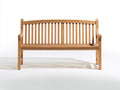 Gartenbank aus Holz 150x60x90 cm - Natur - 3-Sitzer mit Armlehnen im klassischen Stil